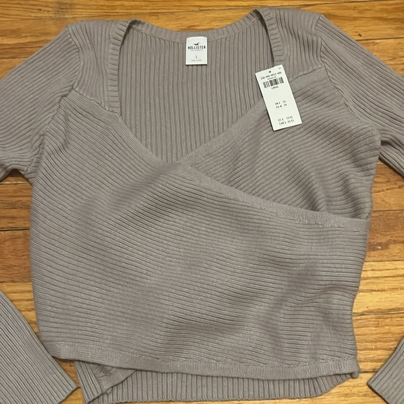 Abercrombie wrap ribbed sweater - Picture 2 of 4